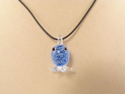 Подвеска Синий осьминожка (лэмпворк)