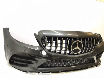 Бампер передний AMG w205 рестайлинг