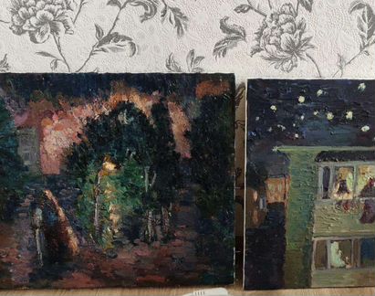 Масло, две работы из серии 