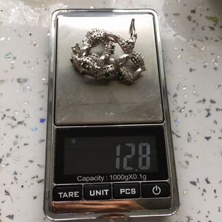 Элегантный браслет (Имираты) из серебра с цирконам