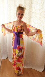 Платье шелковое