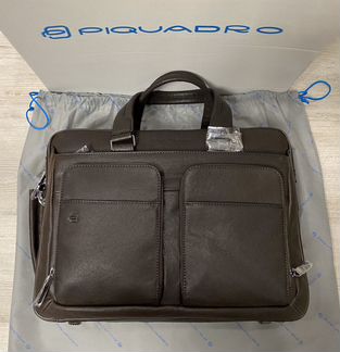 Большая кожаная деловая сумка Piquadro B3