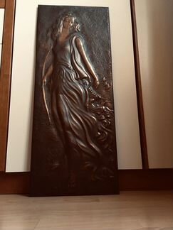 Чеканка 27» 69 см медь / латунь 60-70 годы прошлог