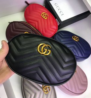 Сумка на пояс Гуччи Belt GG Marmont Gucci Сумка По