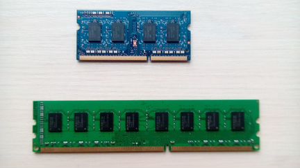Оперативная память Patriot 2 Gb + Hynix 1Gb