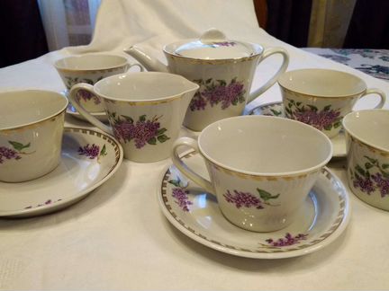 Сервиз чайный Сирень 69 г. Песочное