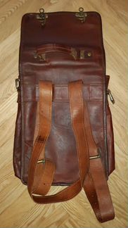 Новая Кожаная Сумка Портфель Планшет Рюкзак Як