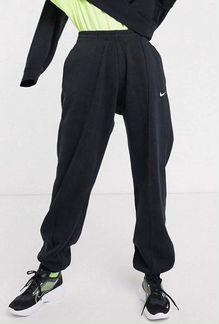 Nike брюки джоггеры тёплые oversized чёрные origin