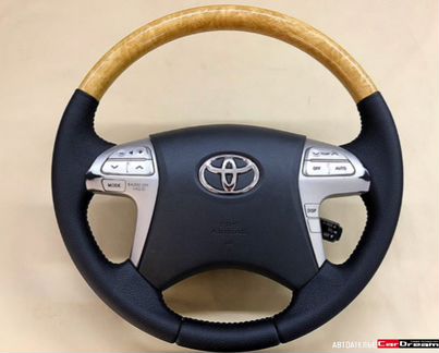 Кожаный руль новый Toyota Camry v40