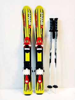 Горные лыжи детские Volkl 80 см + креп + палки