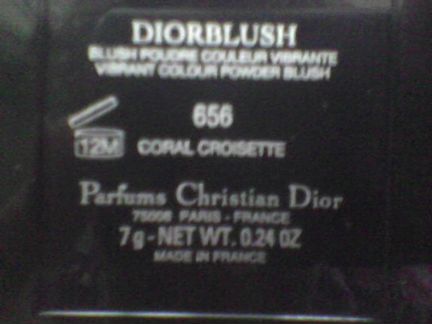 Румяна diorblush N656 коралловая набережная