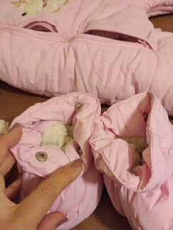 Конверт + зимний комбинезон трансформер, р.80