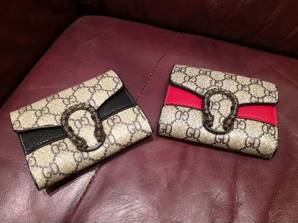 Новый (в упаковке) Кошелек чёрный и красный