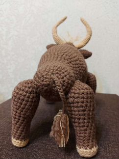 Интерьерная игрушка бык