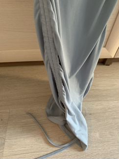 Платье Deffi серо-голубое вискоза