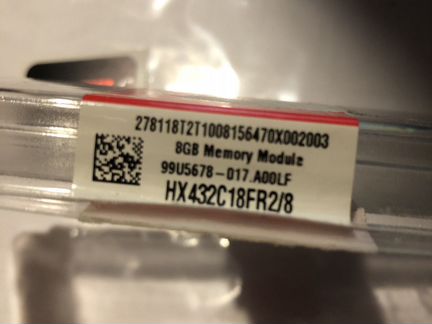 Оперативная память hyperx 8GB DDR4 - 3200 Новая