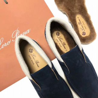 Замшевые лоферы Loro Piana