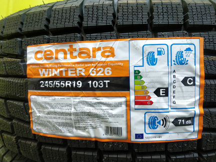 Зимние шины R19 245 55 19 липучка Centara новые