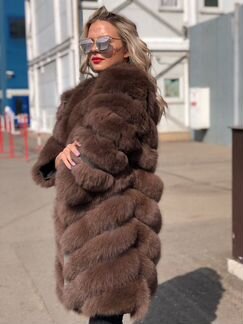 Шуба из песца