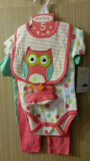 Набор из 5 предметов/боди, футболка, штанишки