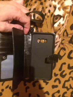 Кожаный чехол samsung s8 plus