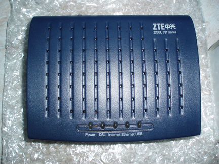 Adsl Modem (модем и роутер) ZTE zxdsl 831AII Стрим