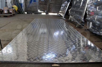 Лист алюминиевый рифленый 3мм 1200х3000