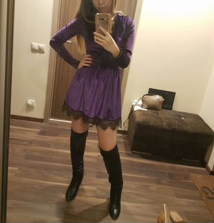 Платье бархат