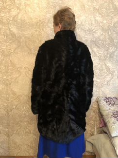 Шуба норковая поперечная рубашка