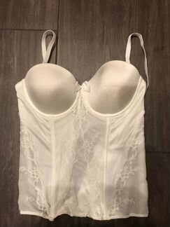 Корсет белый (свадебный) и подвязки Ambra