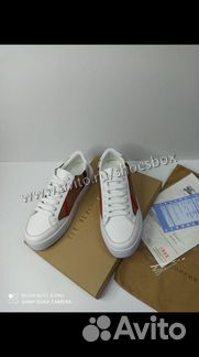 Кеды burberry белые