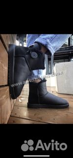 Угги черные натуральная кожа