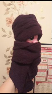 Шапка плюс шарф, комплект