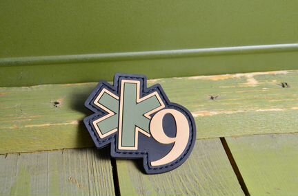 Нашивка, патч К-9 Парамедик, с липучкой