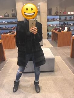 Норковая куртка на молнии