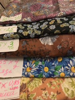 Отрезы ткани,батист,вязь,ситец,лавсан, холст,х/б С