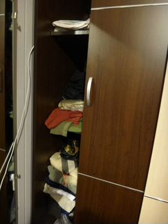 Шкаф купе коричнево бежевый 240 на 162 см на за