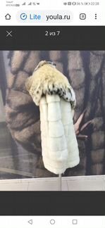 Роскошная шуба норка шикарный капюшон подрысь