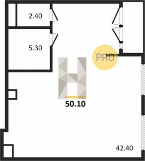 Свободного назначения, 50 м²