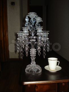 Хрустальный - подсвечник ручной работы