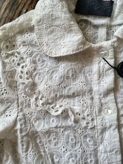 Блузка новая, рост 128, натур шитье,очень красивая