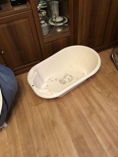 Детская ванночка для купания с подставкой+горка