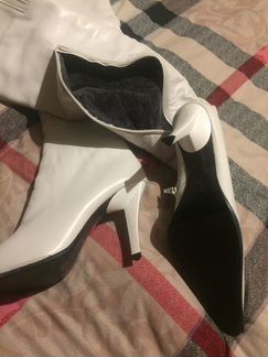 Белоснежные ботфорты, зима, эксклюзив