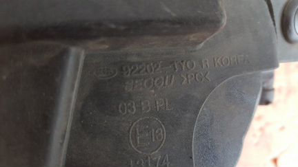 Фара противотуманная правая Kia Picanto 2 11-14