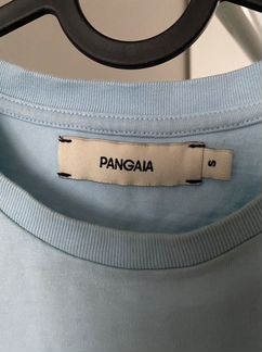 Футболка Pangaia, укороченая, голубая, S
