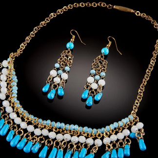 Колье из серьги 