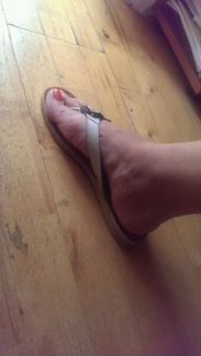 Шлепки кожаные