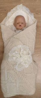 Конверт одеяло на выписку на меху демисезон