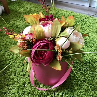 Неувядающие вечные букеты ручной работы