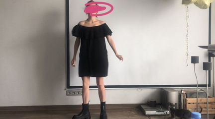 Чёрное платье облако Zara